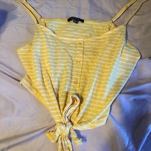 This is a yellow tank top.